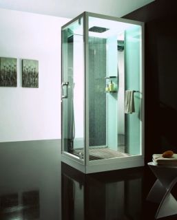 Душевая кабина Orans SR-89101RS 89101RSLH 100x100 см профиль белый стекло прозрачное